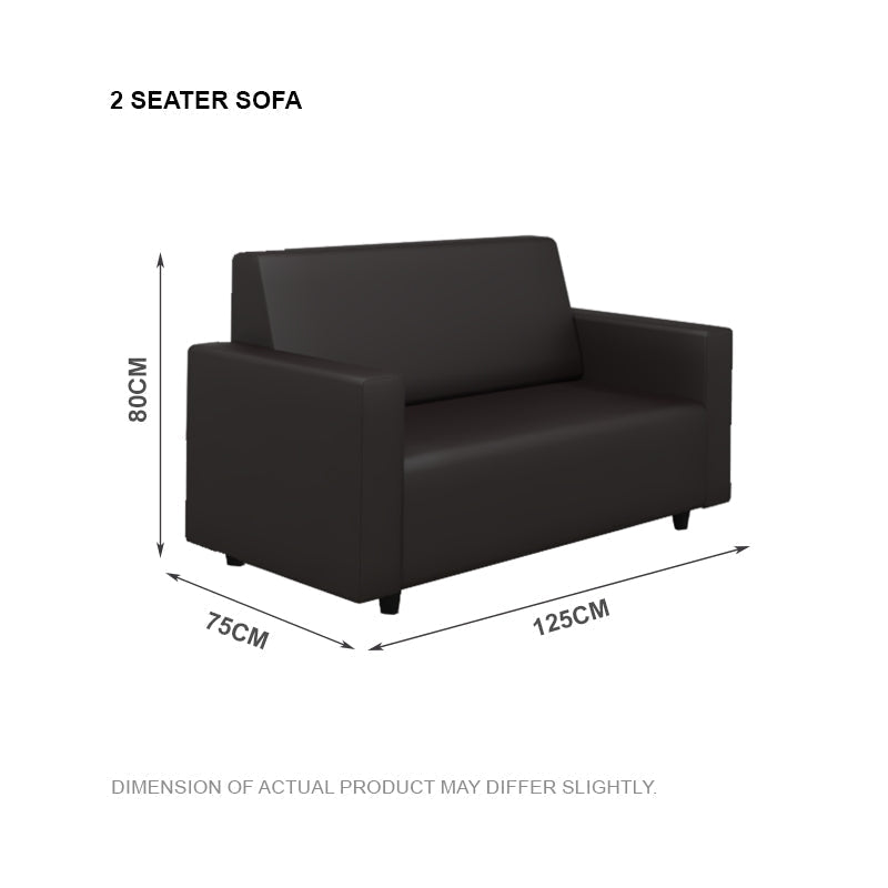 Luna Faux Leather 2 Seater Sofa