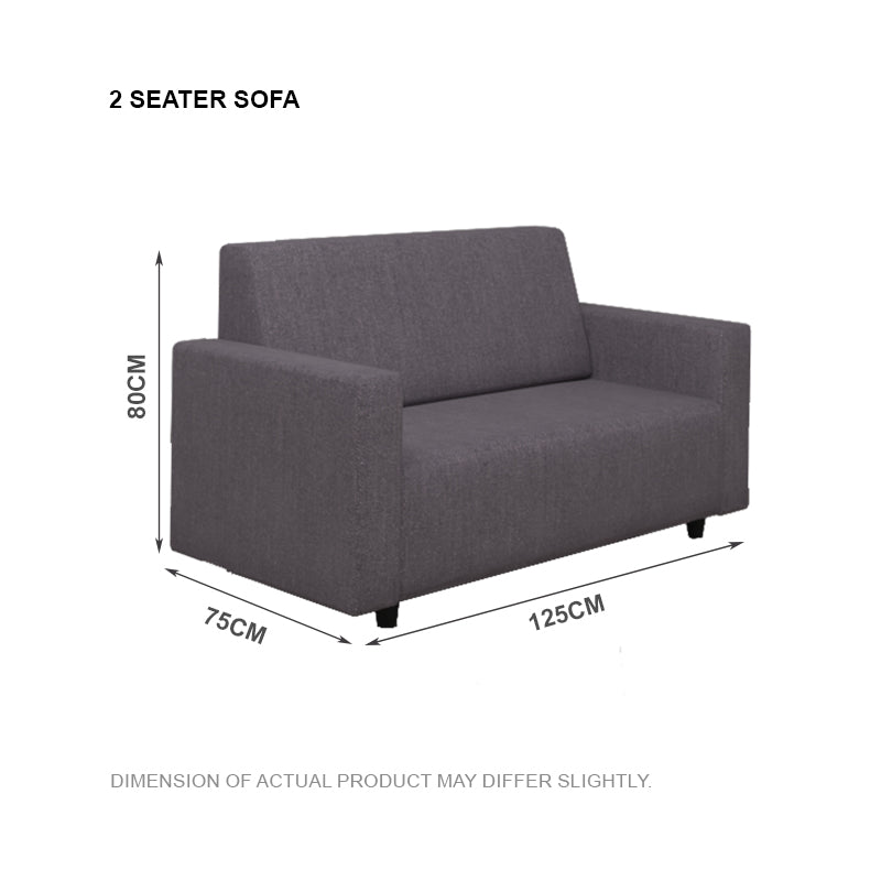 Luna Fabric 2 Seater Sofa