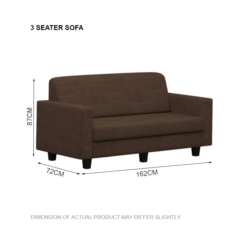 Khloe Fabric 3 Seater Sofa