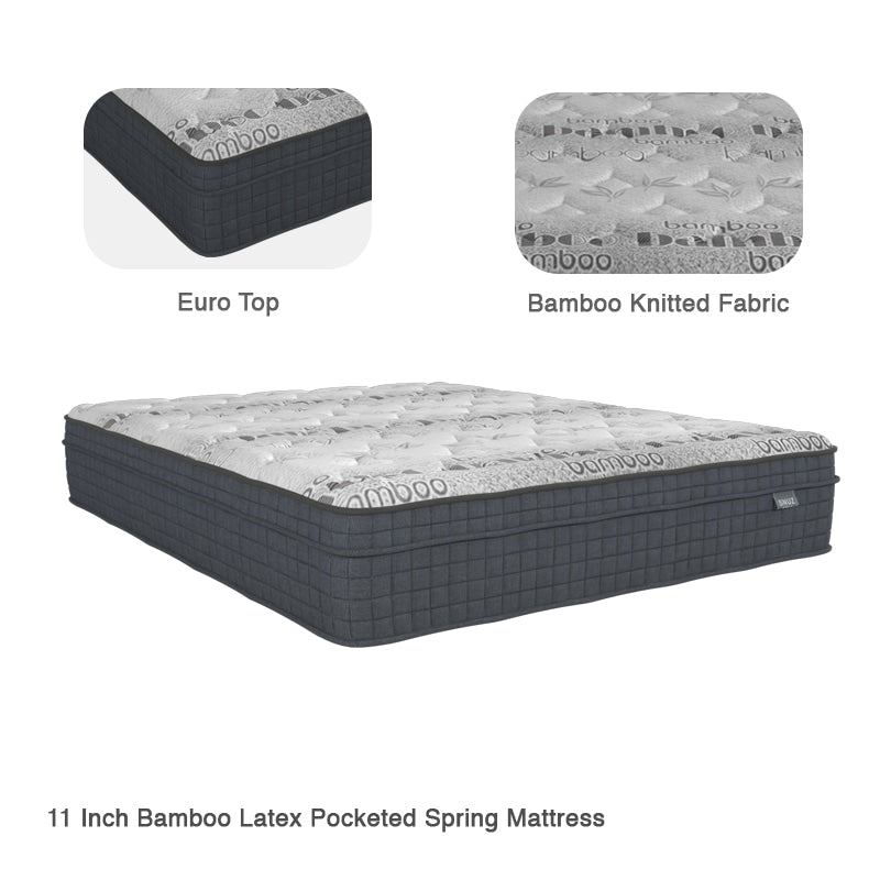 Snuz Mattress Series with Faux Leather Bed Frame Available Sizes 10 / 11 / 13 Inch