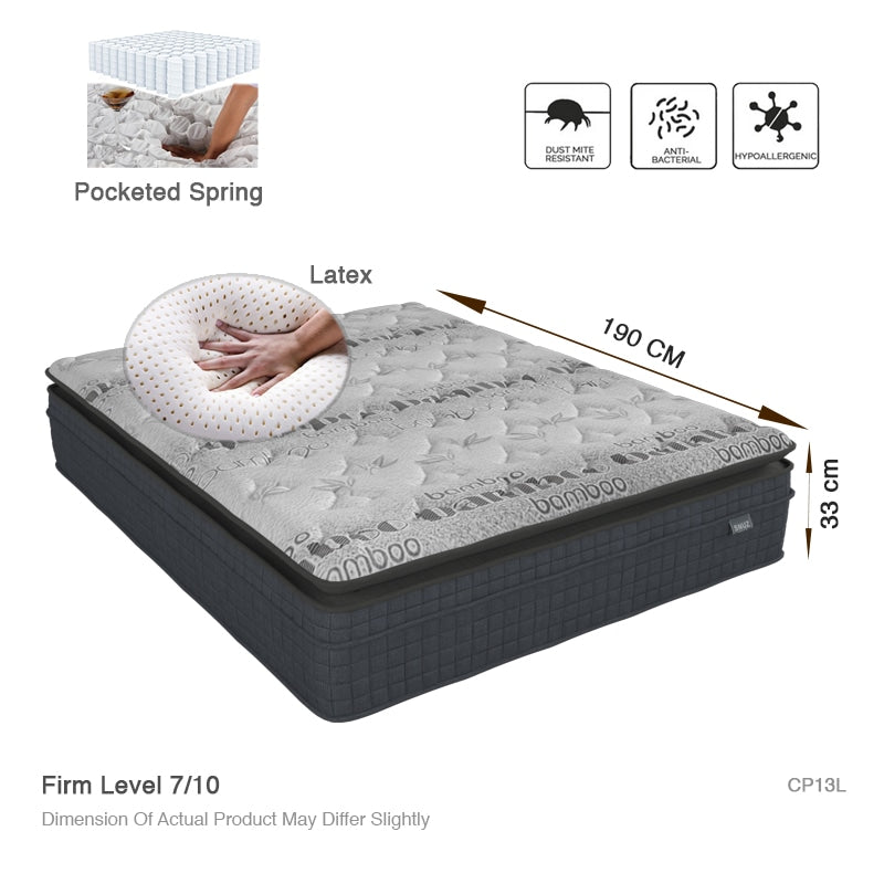 Snuz Mattress Series with Faux Leather Bed Frame Available Sizes 10 / 11 / 13 Inch