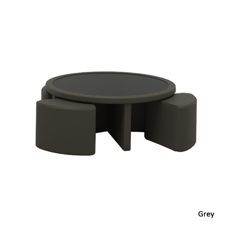 AARON FAUX LEATHER COFFEE TABLE