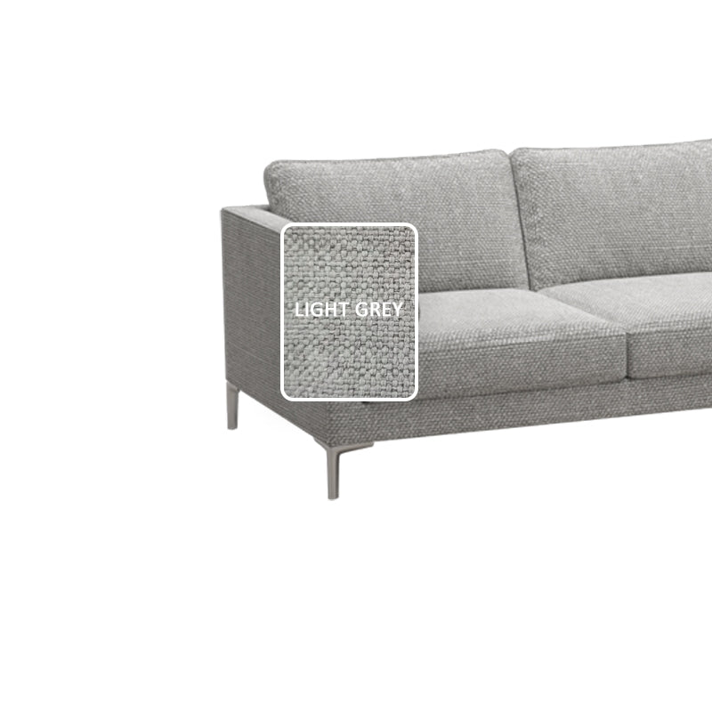 Leah Fabric 3 Seater with Stool Sofa (2.0 M)