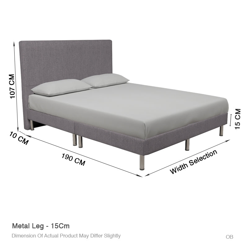 Snuz Mattress Series with Fabric Bed Frame Available Sizes 10 / 11 / 13 Inch