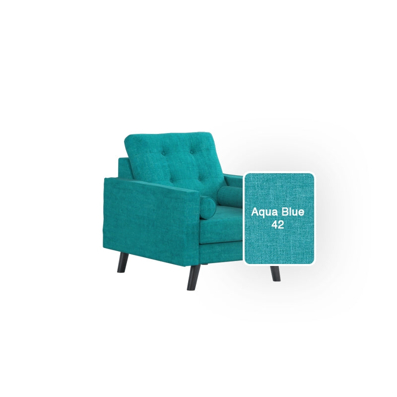 Dinder Fabric 1 Seater Sofa