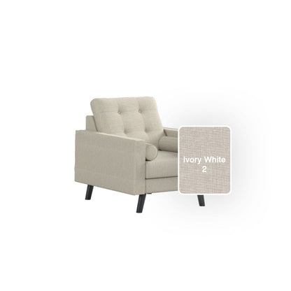 Dinder Fabric 1 Seater Sofa