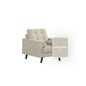 Dinder Fabric 1 Seater Sofa