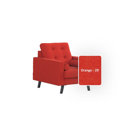 Dinder Fabric 1 Seater Sofa