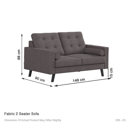 Dinder Fabric 2 Seater Sofa