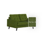 Dinder Fabric 2 Seater Sofa