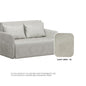 Nora Waterproof Latex Storage Sofabed (Removable Cover)