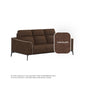 Gianna Fabric 3 Seater Sofa