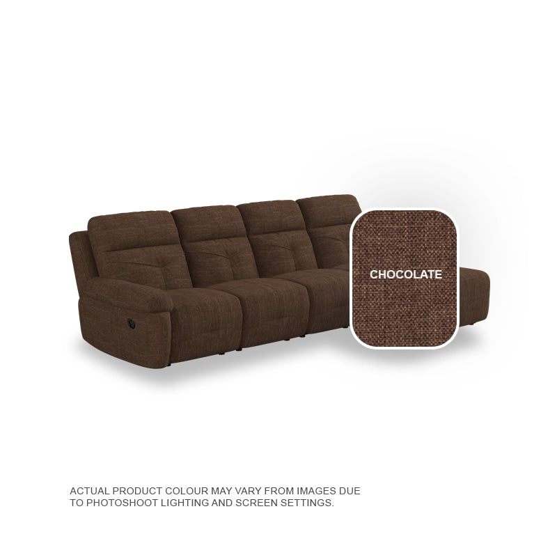 Taylor Fabric 3 Seater With Chaise Sofa