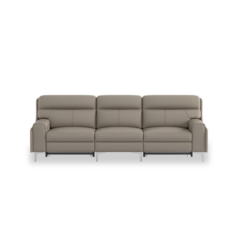 Clara Half Leather Cowhide 3 Seater Sofa