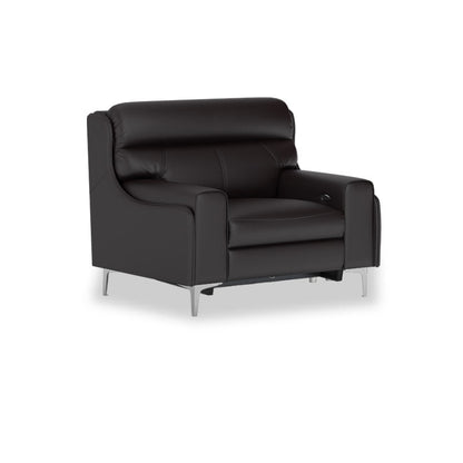 Clara Half Leather Cowhide 1 Seater Sofa