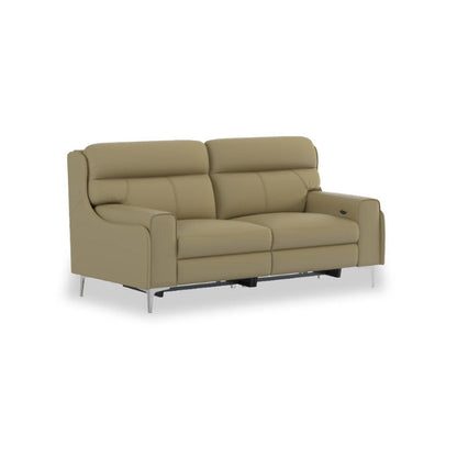 Clara Half Leather Cowhide 2 Seater Sofa