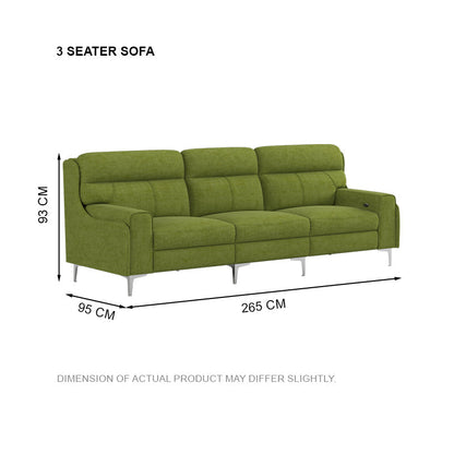Clara Fabric 3 Seater Sofa