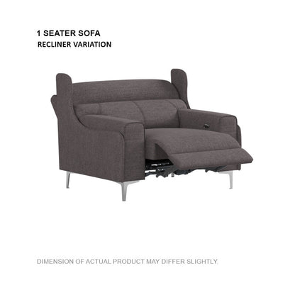 Clara Fabric 1 Seater Sofa