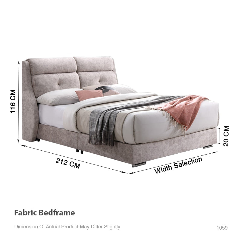 Reina Fabric Bed Frame