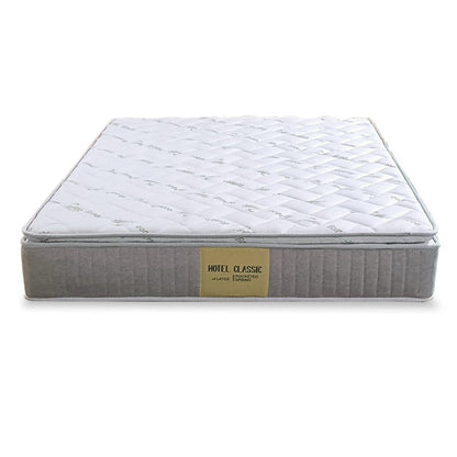 Alice Faux Leather Storage Bed Set With Hotel Classic Bamboo Latex Mattress 10 Inch