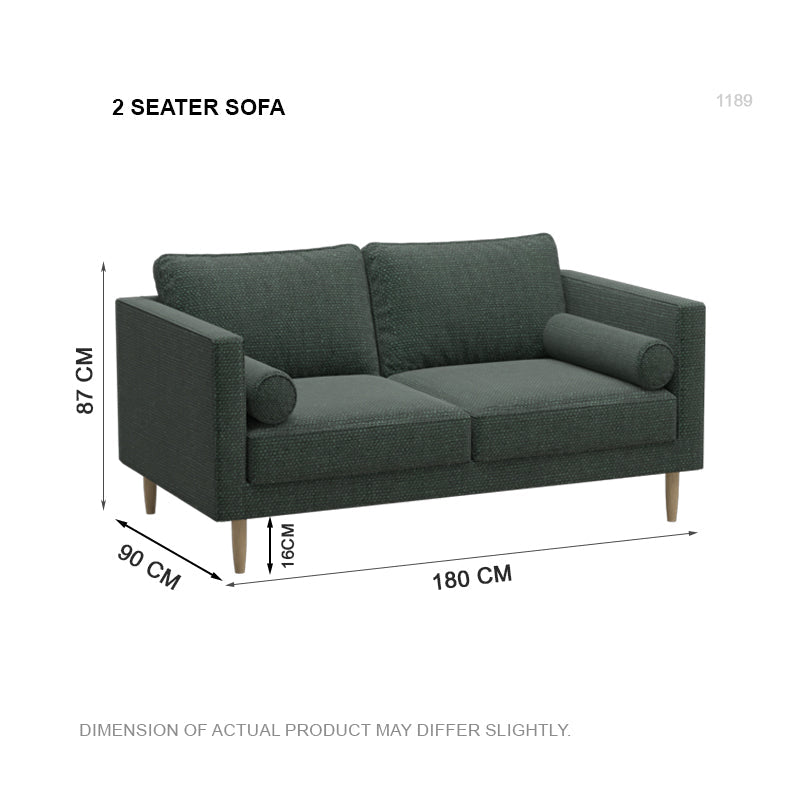 Leah Fabric 2 Seater Sofa (1.8 M)