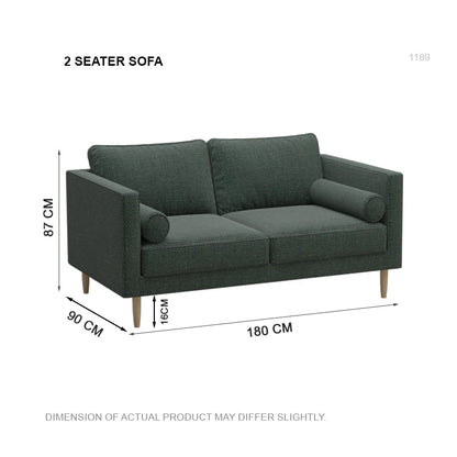 Leah Fabric 2 Seater Sofa (1.8 M)