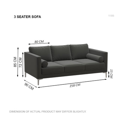 Leah Leathaire 3 Seater Sofa