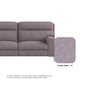 Clara Fabric 3 Seater Sofa