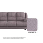Esme Fabric 1 Seater Sofa