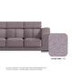 Lyla Fabric 3 Seater With Chaise Sofa