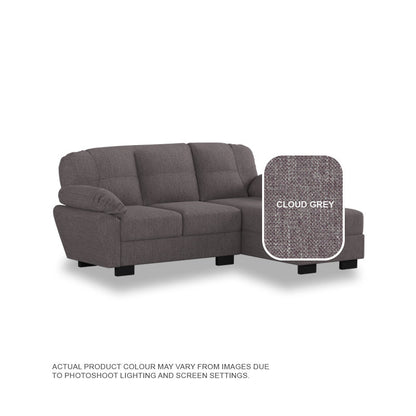 Adam Fabric 2 Seater With Chaise Sofa