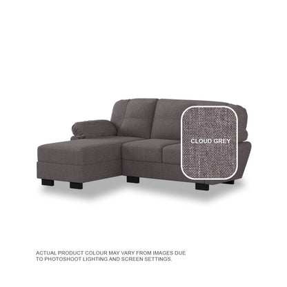 Adam Fabric 2 Seater With Chaise Sofa