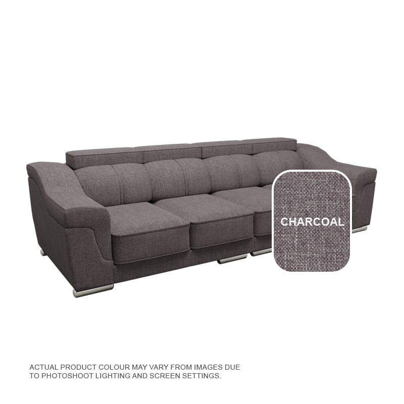Lyla Fabric 4 Seater Sofa