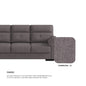 Henry Fabric 2 Seater Sofa