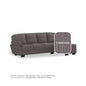 Adam Fabric 3 Seater With Chaise Sofa