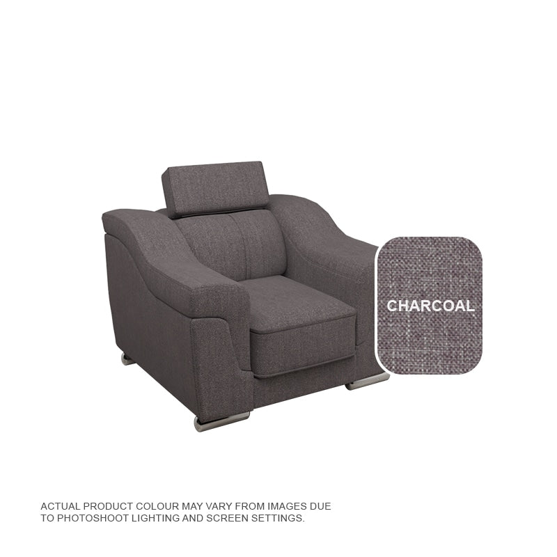 Lyla Fabric 1 Seater Sofa