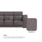 Lyla Fabric 2 Seater Sofa
