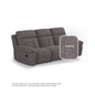Taylor Fabric 3 Seater Sofa