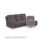 Taylor Fabric 2 Seater With Chaise Sofa