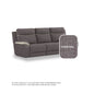 Nina Fabric 3 Seater Sofa