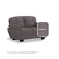 Adam Fabric 2 Seater Sofa