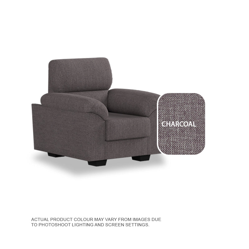 Londyn Fabric 1 Seater Sofa