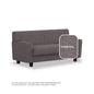 Blake Fabric 3 Seater Sofa
