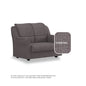 Hannah Fabric 2 Seater Sofa