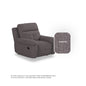 Taylor Fabric 1 Seater Sofa