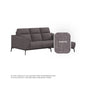 Gianna Fabric 2 Seater With Chaise Sofa