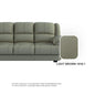 Esme Faux Leather 1 Seater Sofa