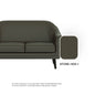 Ariana Faux Leather 1 Seater Sofa