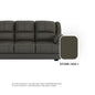 Esme Faux Leather 1 Seater Sofa