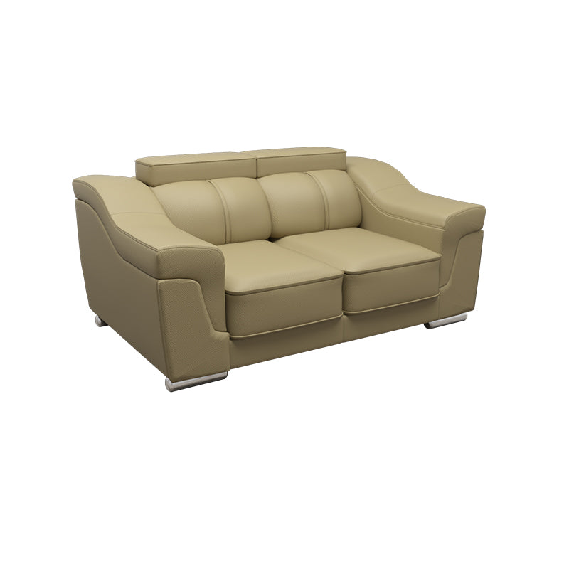 Lyla Half Leather Cowhide 2 Seater Sofa